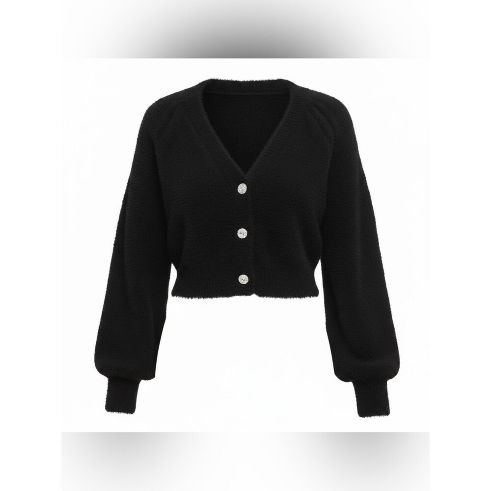 For Love & Lemons Ultra Soft Fiona Cardigan | Black | S | NWT